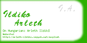 ildiko arleth business card